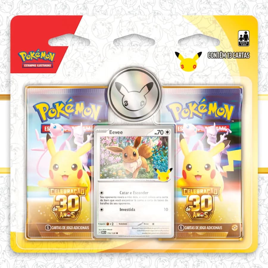Blister Duplo Pokémon Celebração de 30 Anos